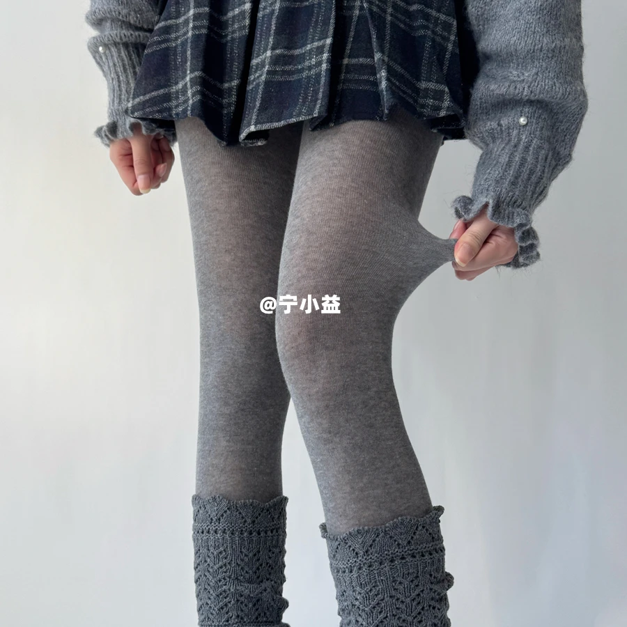 宁小益烟灰色丝袜女薄款微透显瘦浅灰性感美腿袜春秋高级感连裤袜