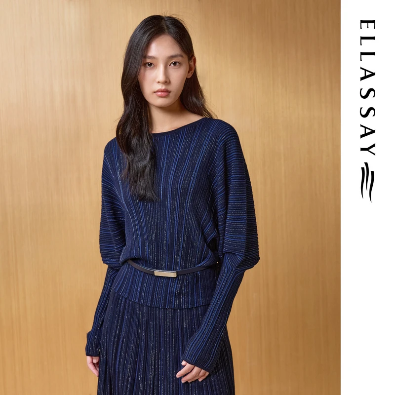 ELLASSAY歌力思2025秋季新款简约套头针织衫女EWF363M09500