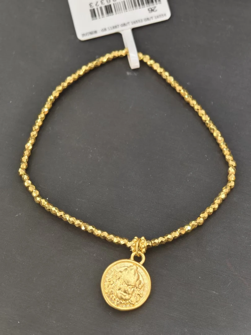 【金展珠宝】足金  黄财神蹦迪手链