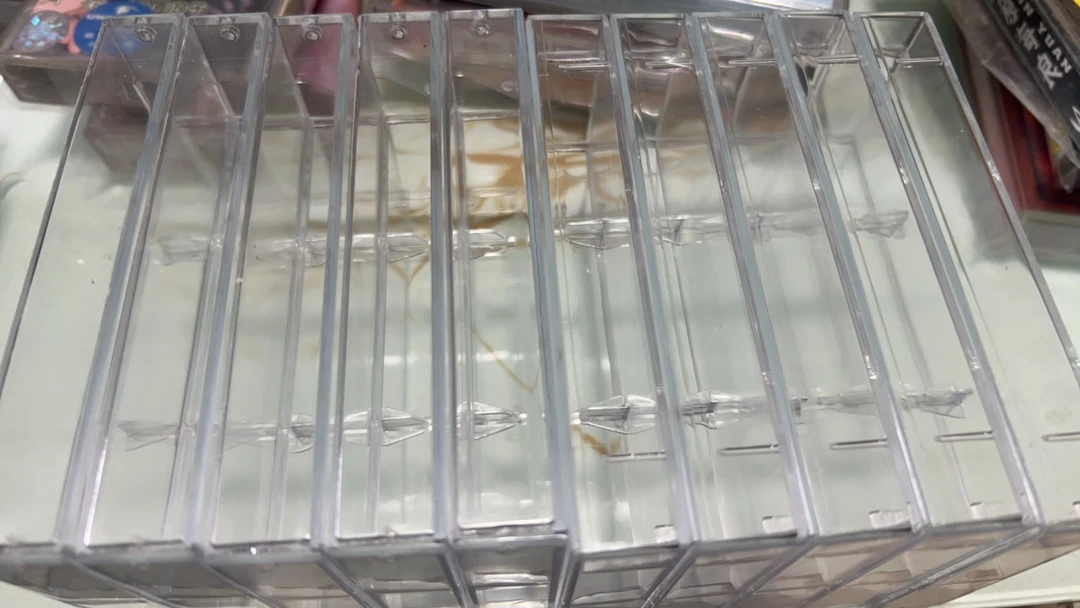 老库存正版磁带盒、透明度高、正版盒、10个