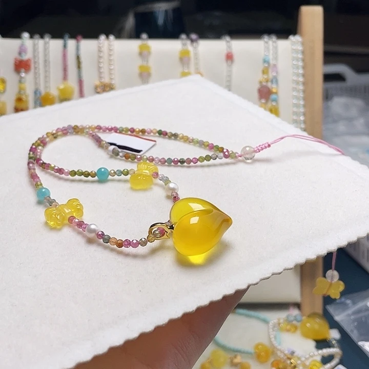 蜜蜡未镶嵌裸石蜜蜡吊坠