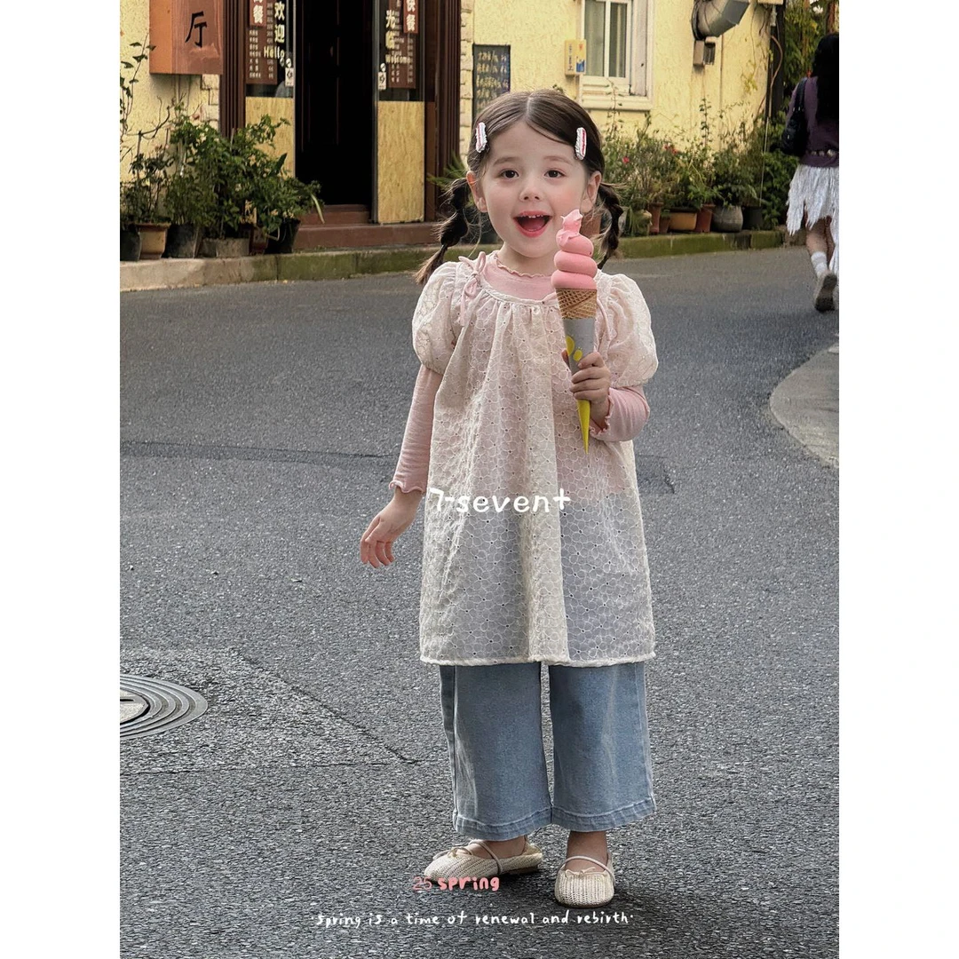 7Seven·25春~花边连衣裙两件套6009（汉服套装）