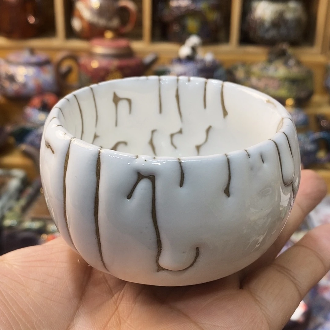 粗陶志野柴烧茶器