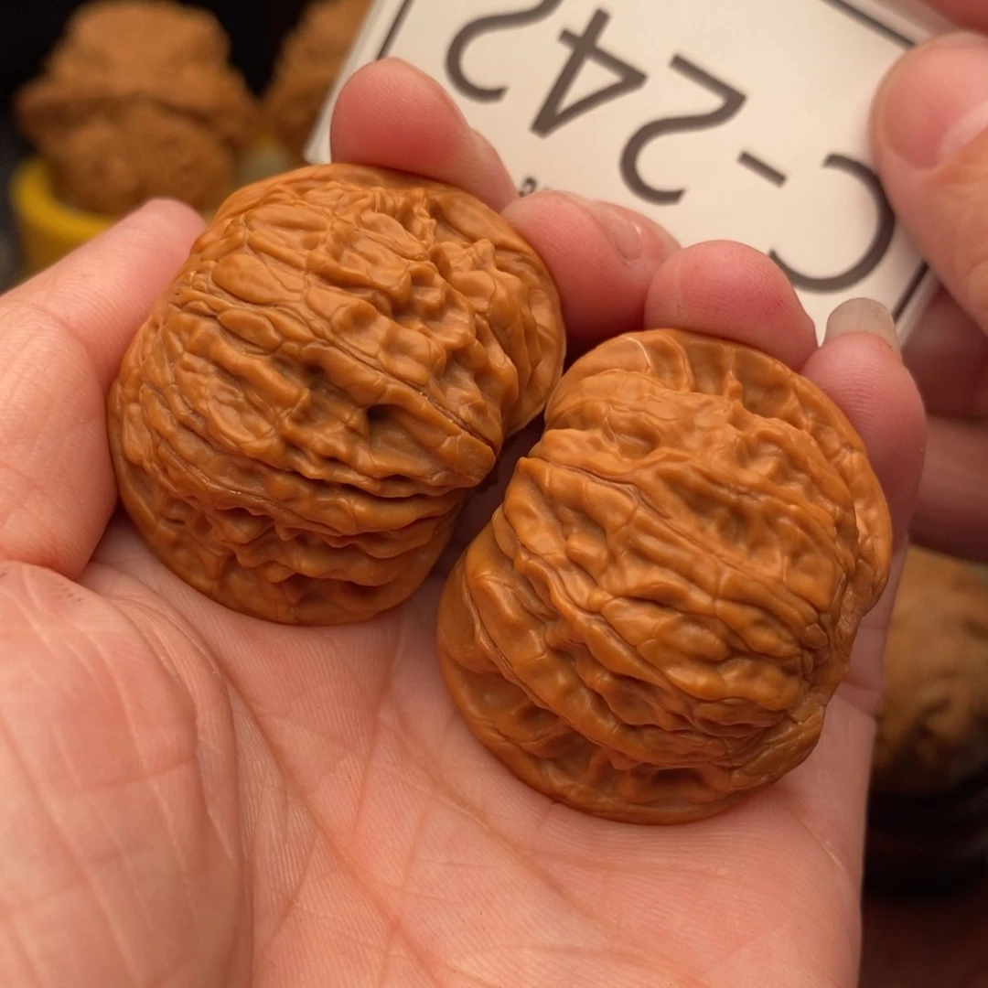 文玩核桃把件磨盘37