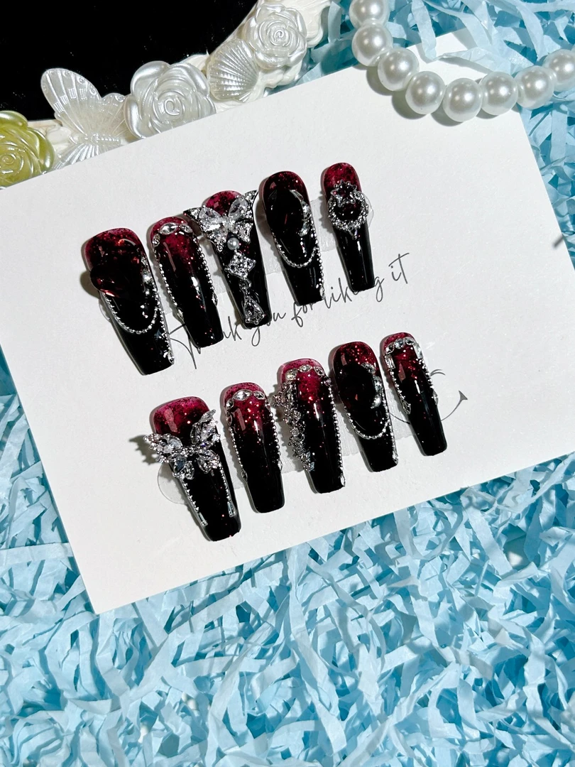 二号链接【精品】纯手工穿戴甲（选好名字拍）