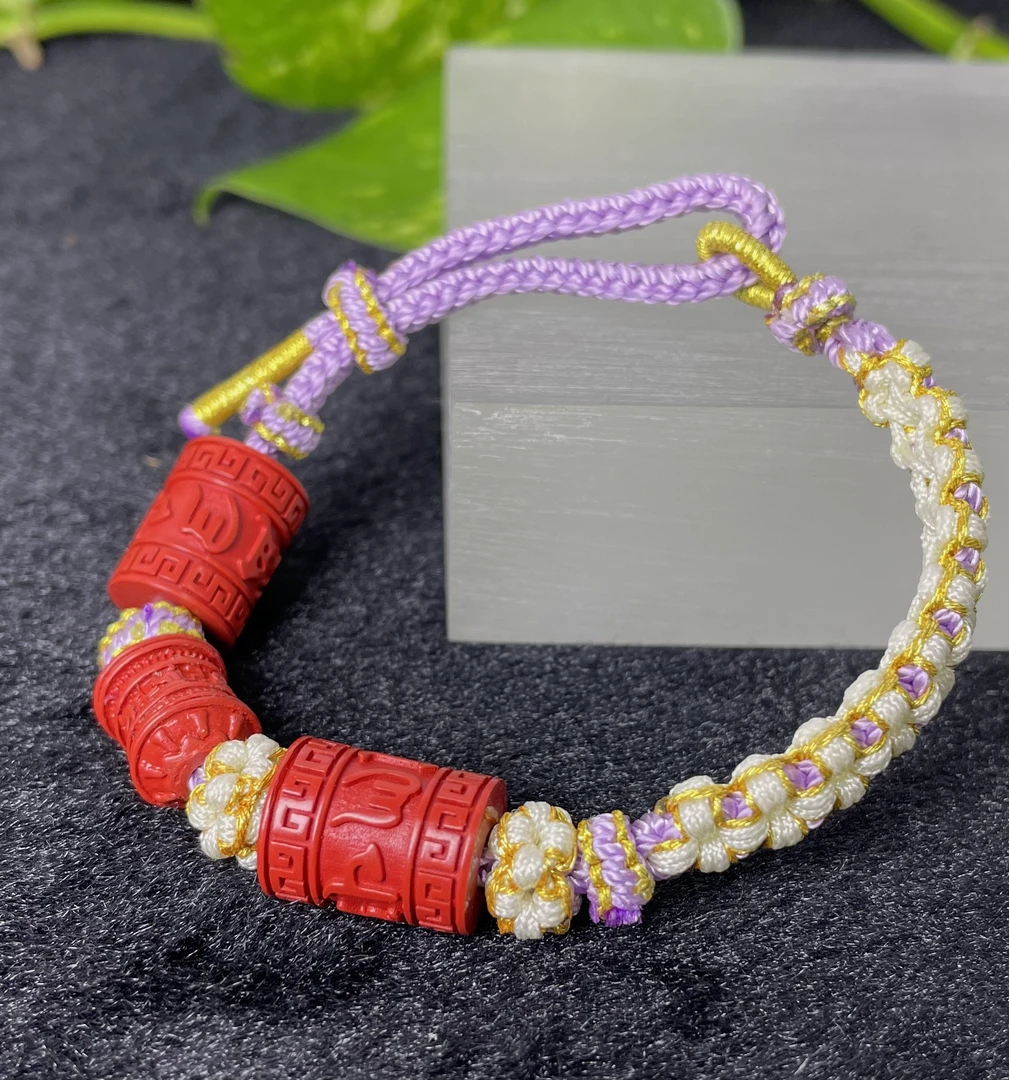 含辰砂工艺品辰砂朱砂高含量DIY转运吉祥手串14*10.7mm左右