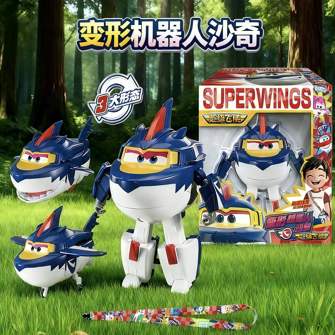 【新品】超级飞侠第19季大号变形机器人黑金小子酷影小飒昊昊玩具