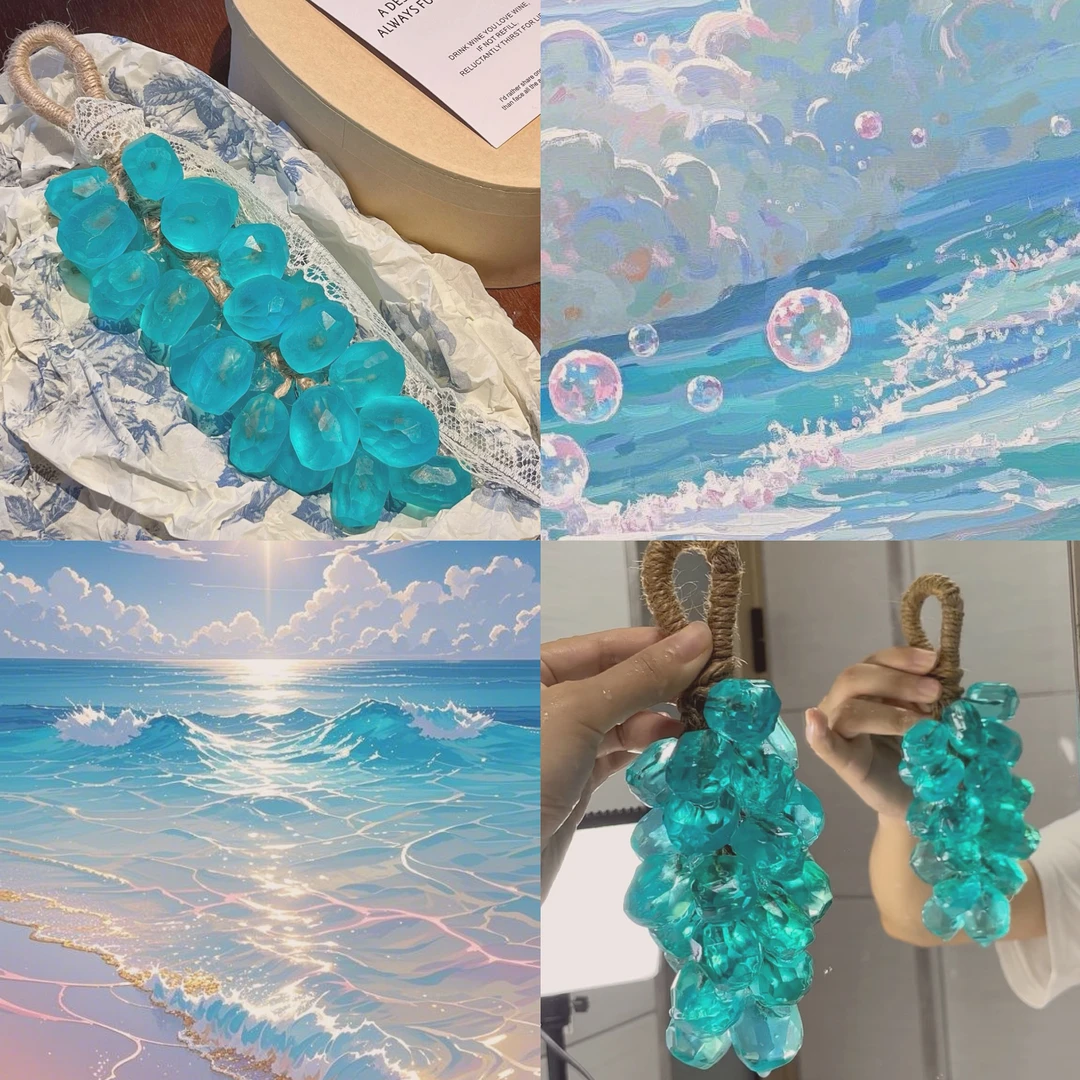 【✨果冻海～】葡萄香皂生日礼物送女生水晶透明皂