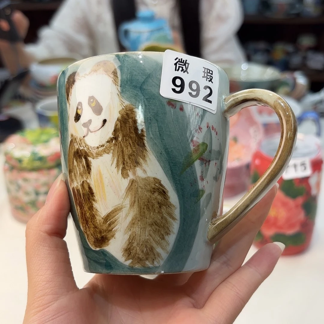 瓷片景德镇手绘高温釉下彩陶瓷茶具