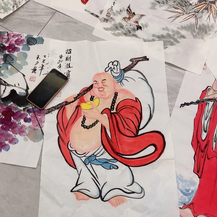 纸本国画艺术作品欣赏