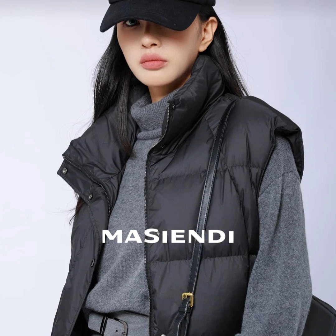 MASIENDI/玛丝恩迪秋冬时尚保暖造型感马甲40205