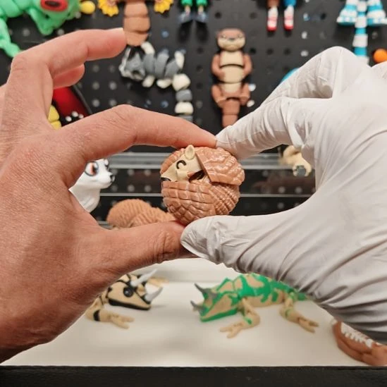 3D打印穿山甲解压玩具