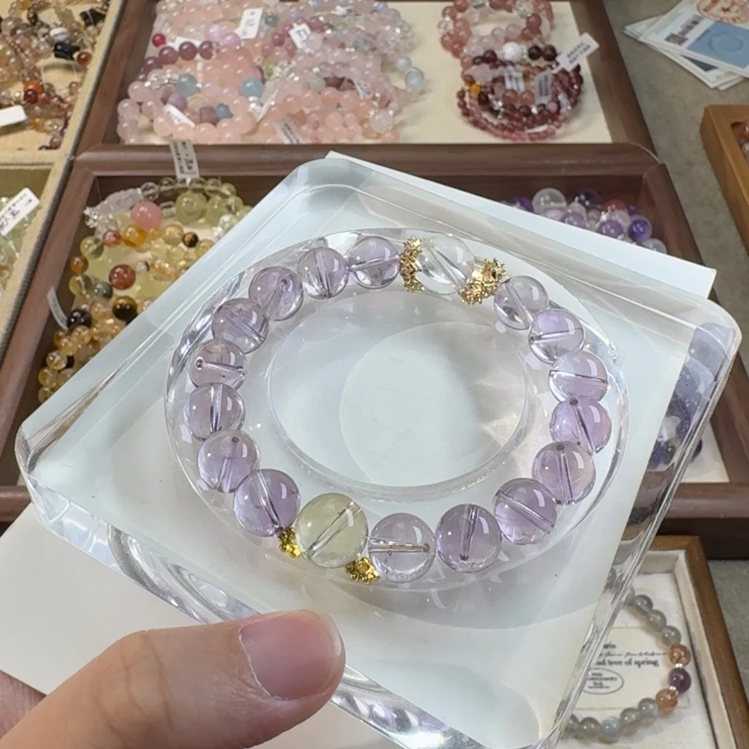 未镶嵌手链水晶紫晶（库存拍2，单拍发单珠）