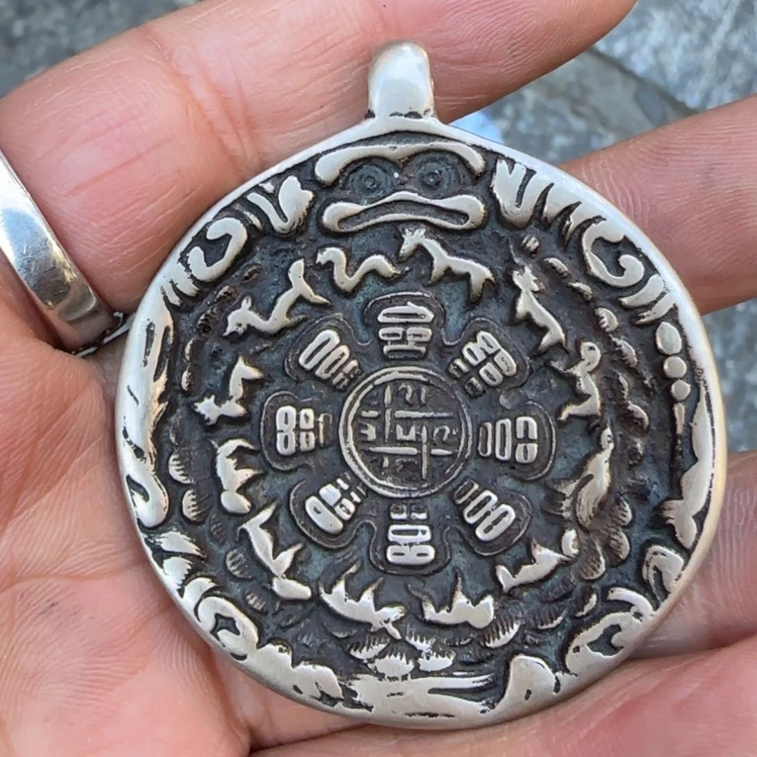 精品立马铜九宫牌八咒点