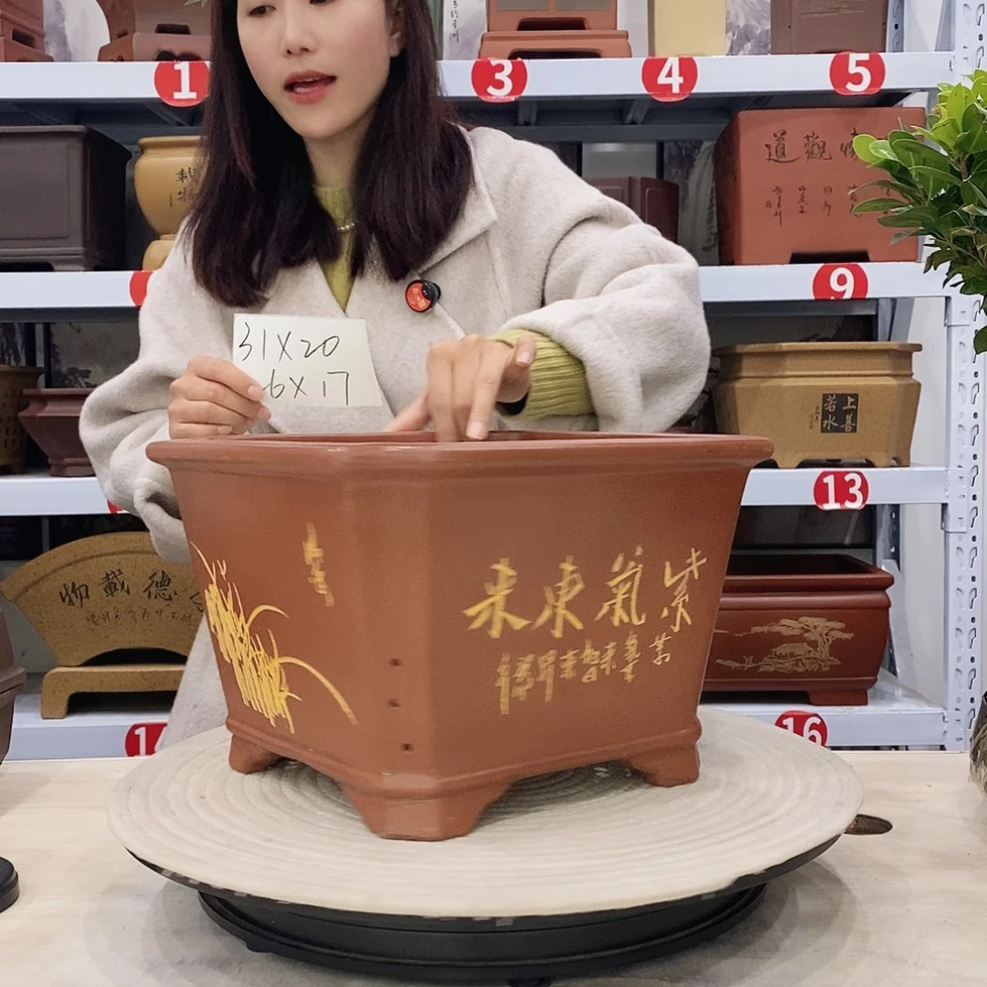 紫砂花盆紫砂花盆
