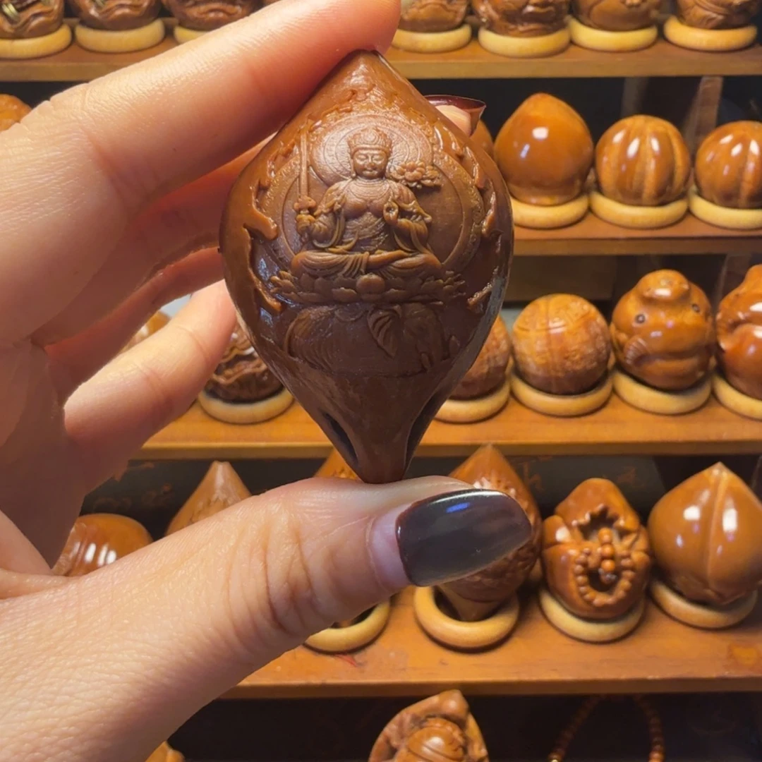 把件橄榄核普贤菩萨3.8尺