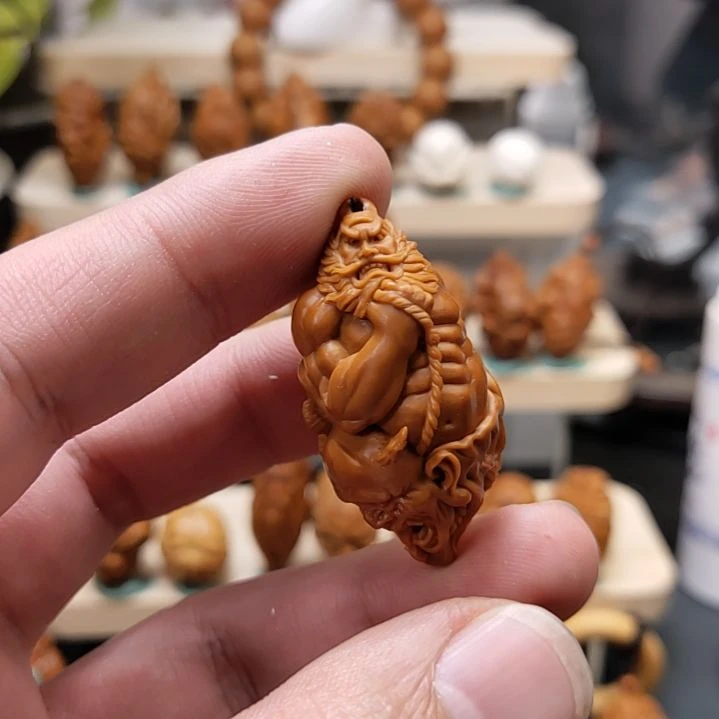 橄榄核手串/手链2.1  山鬼监制 钟馗整身单籽