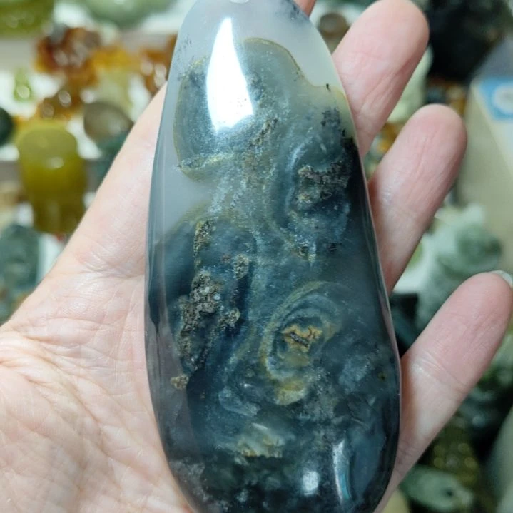 岫玉未镶嵌手把件款式