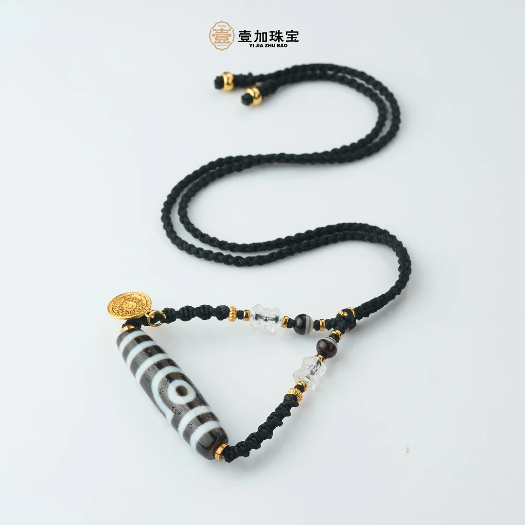 壹加小羊|黑白如意二Y锁骨链