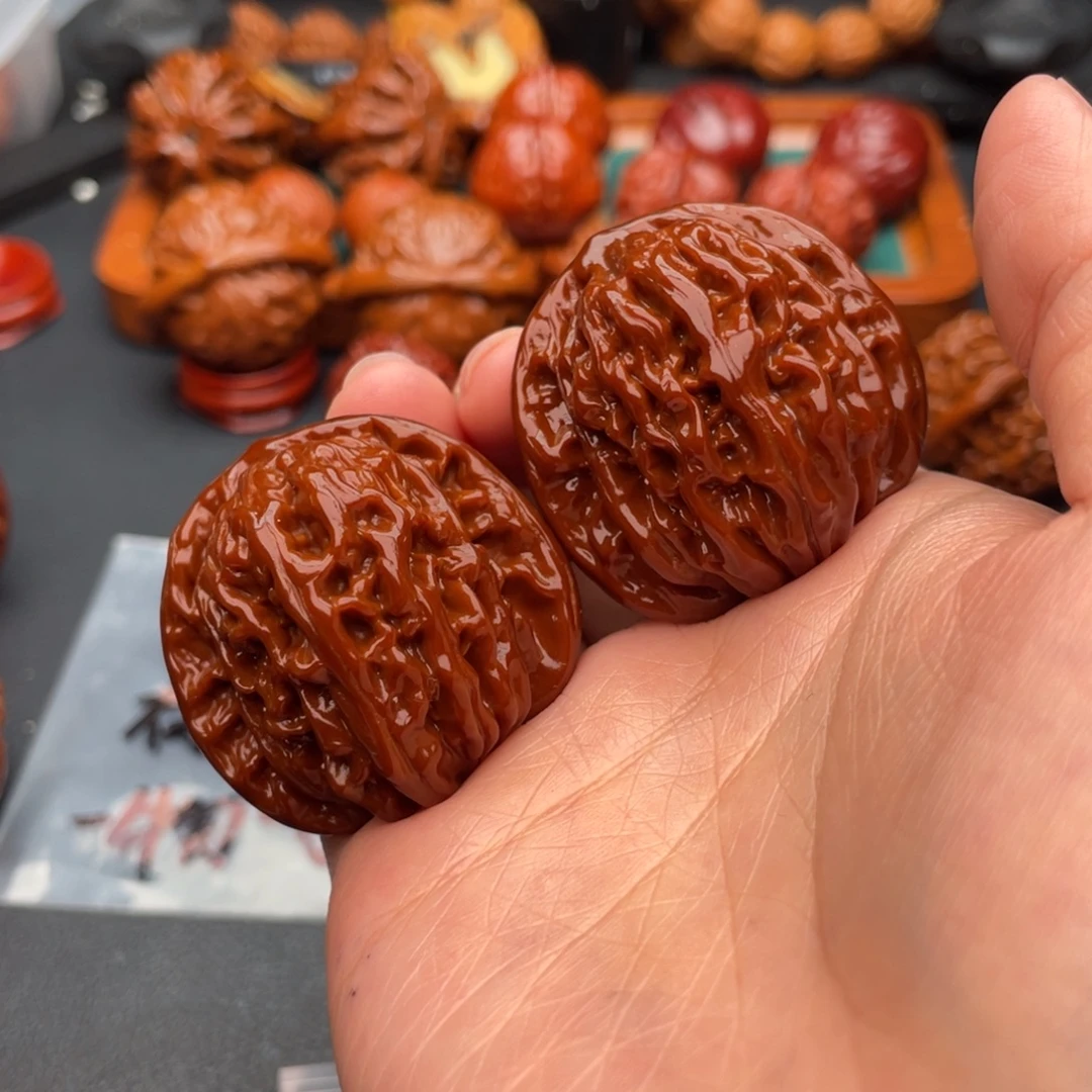 把件文玩核桃四座楼