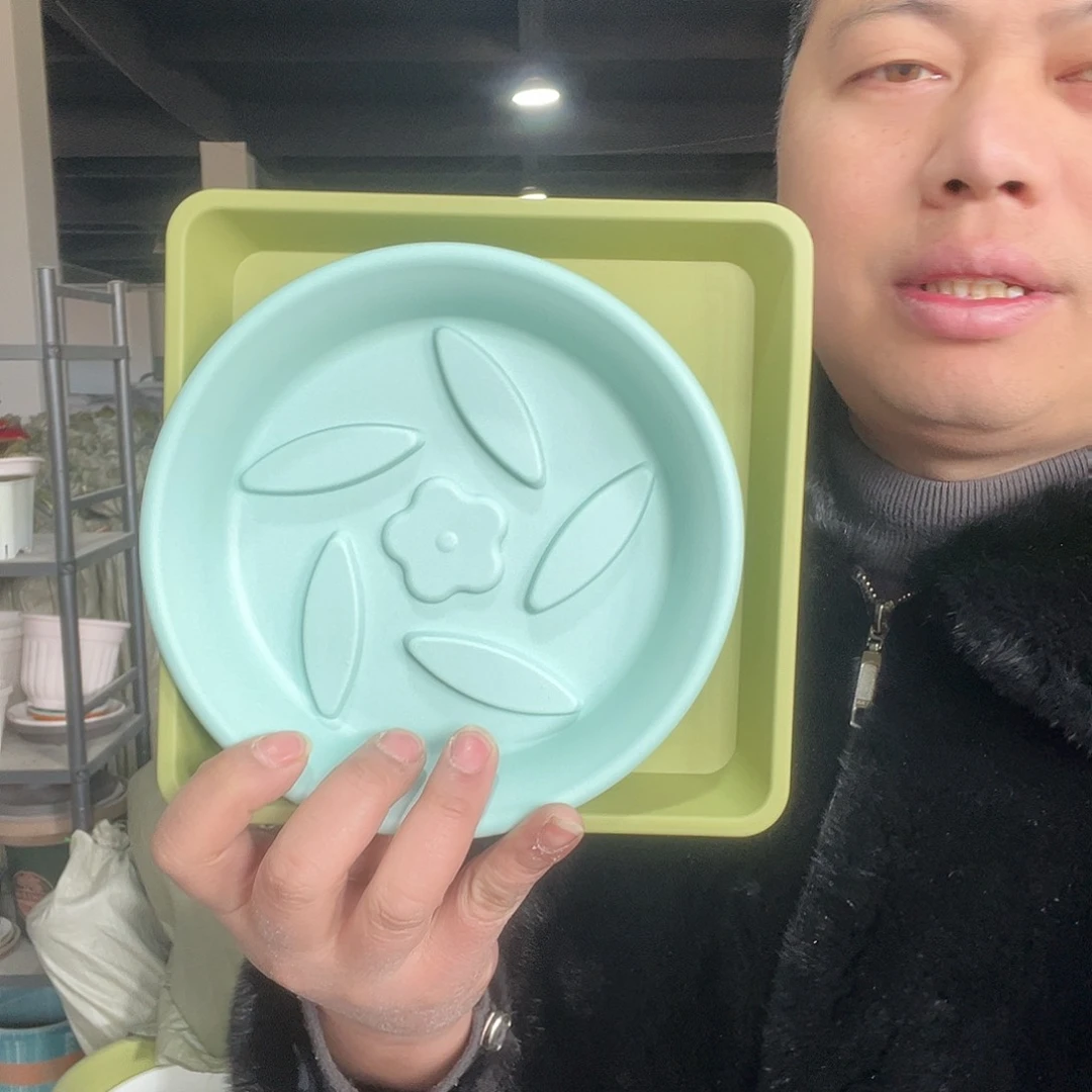 树脂210浅绿托4个方2号绿托5个
