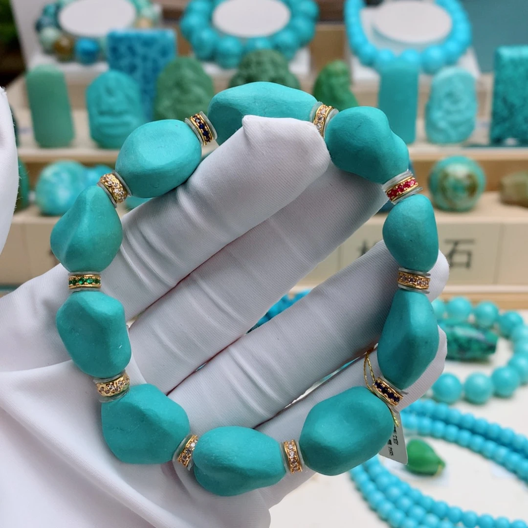 绿松石未镶嵌挂件