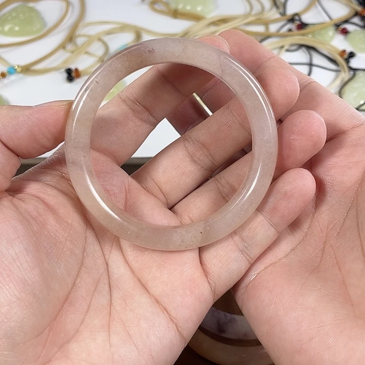 石英质玉手镯未镶嵌圈口58.5