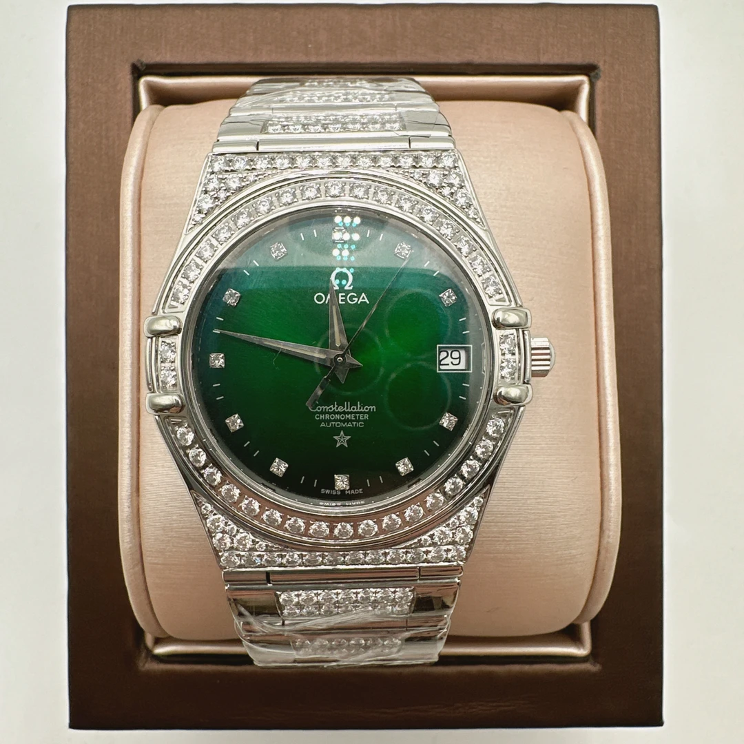 99新 Omega/欧米茄 小星座欧米茄45855自动后钻赠手链