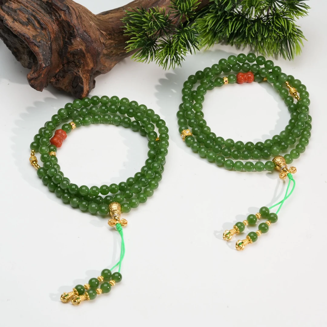 【小北严选】和田玉DIY项链尺寸约5.5mm【多样性发一件】-AH10X1060