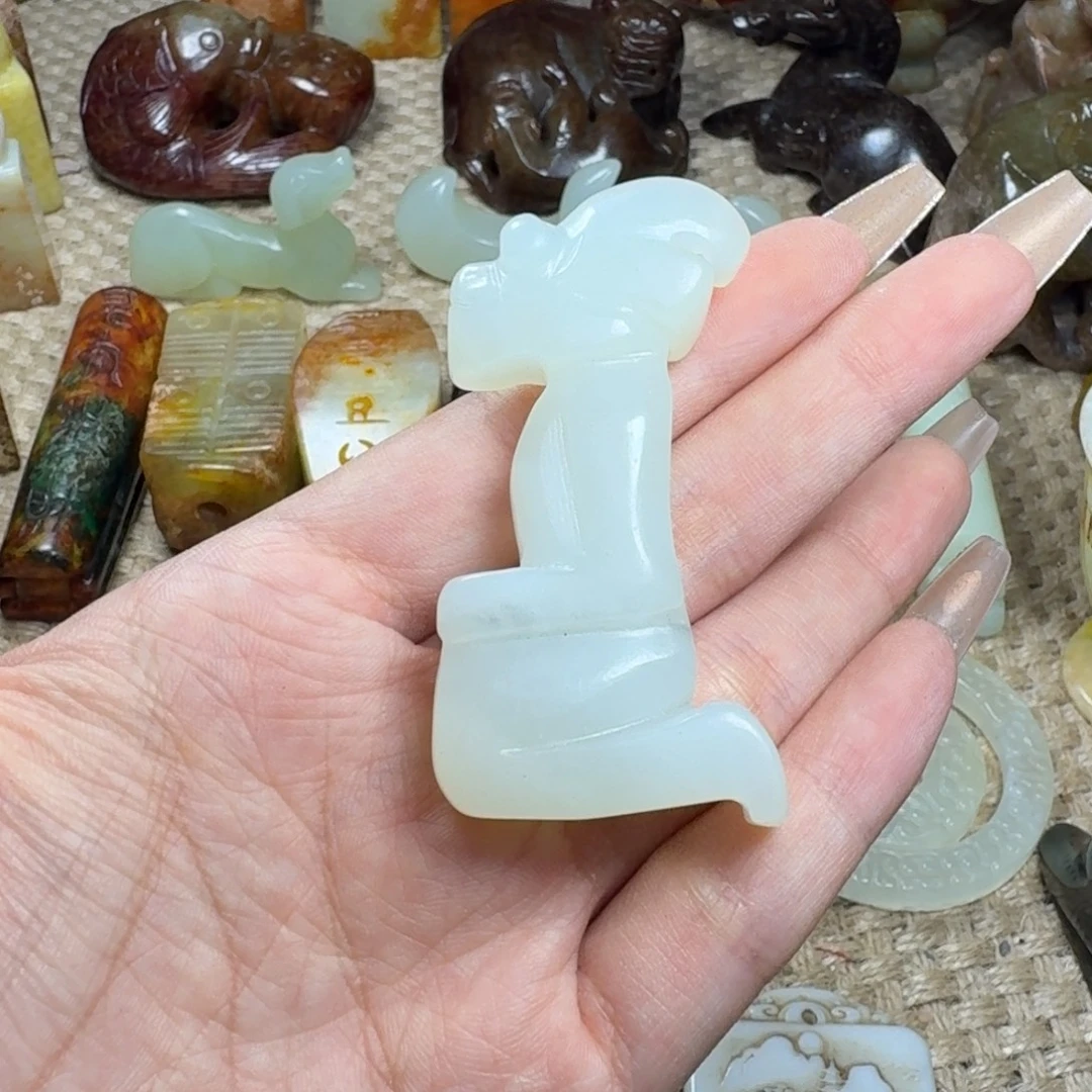 吊坠白玉菩提挂件