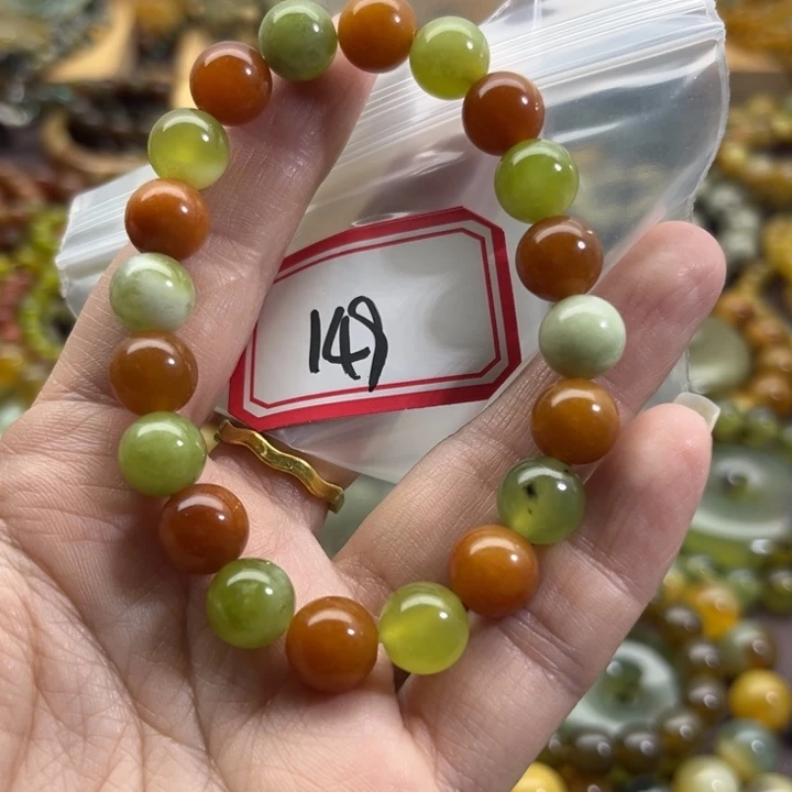 未镶嵌蛇纹石玉手链