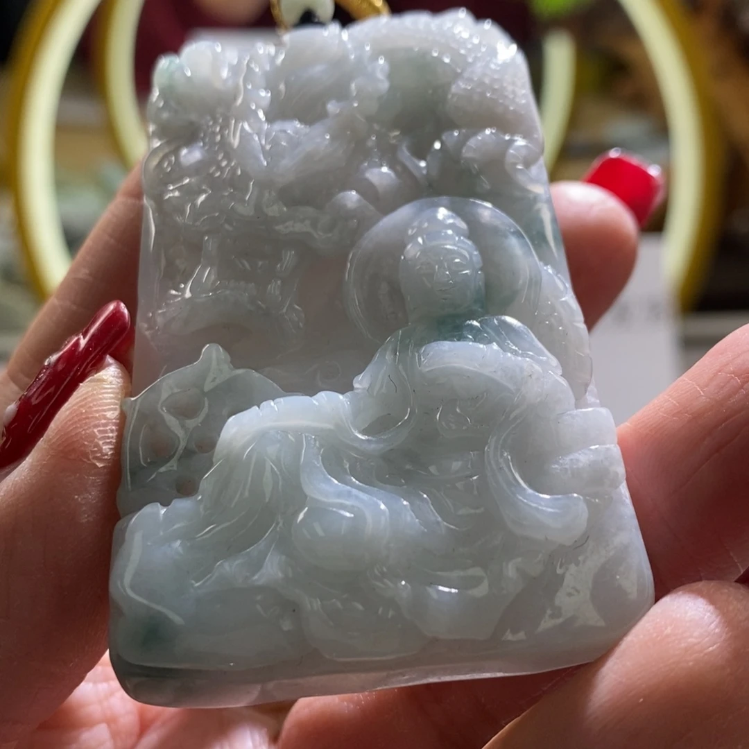 【闪购商品】翡翠颈饰未镶嵌观音