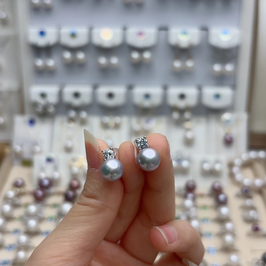 淡水珍珠颈饰银S925镶嵌
