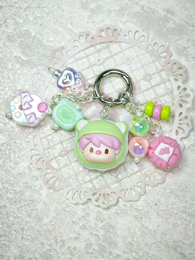 原创定制款手机链diy创意个性短款可爱ins卡通防丢微笑的手作小铺