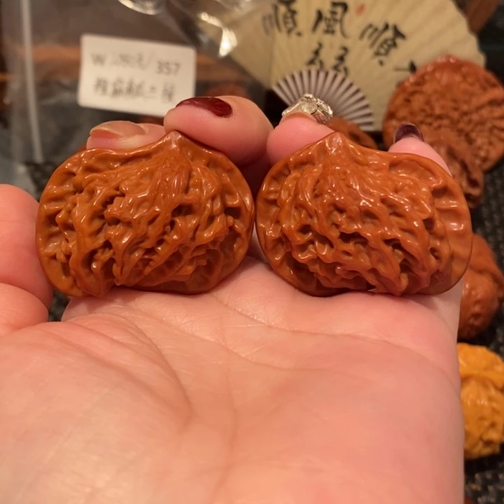 文玩核桃吊坠饕***鬄鸳鸯442