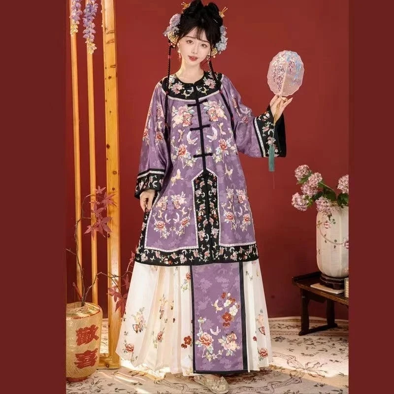 皓姌汉服齐腰齐胸襦裙