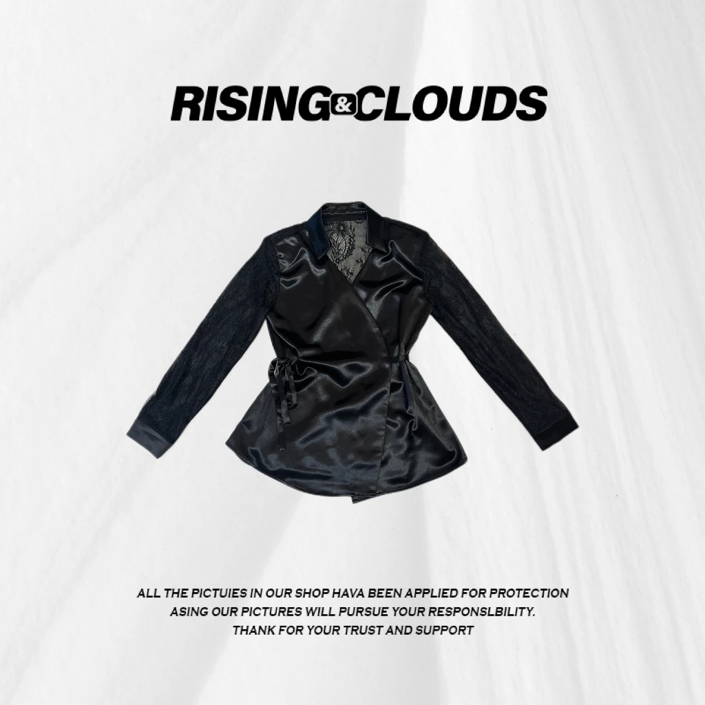 RISING&CLOUDS现【小云姐】轻奢时尚百搭蕾丝拼接西装外套050159