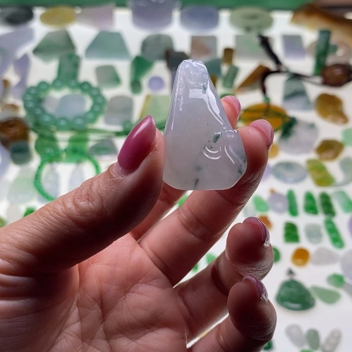 翡翠未镶嵌挂件天然翡翠