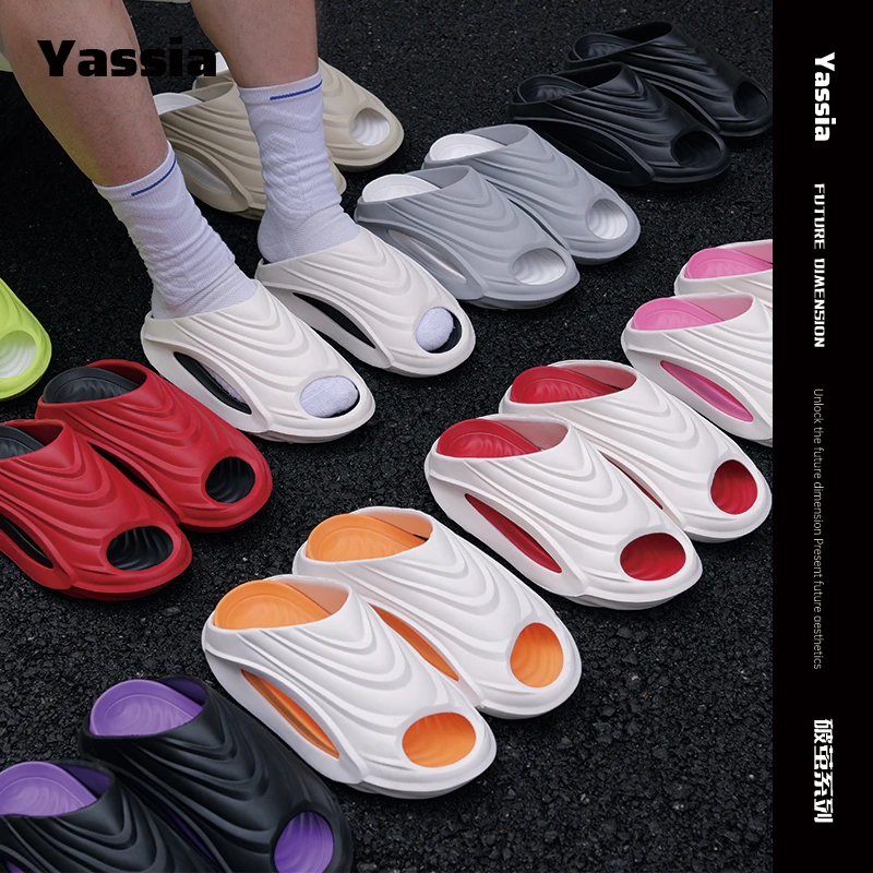 亚束2025新款破茧运动拖鞋户外夏季新配色外穿防滑厚底潮流男凉拖