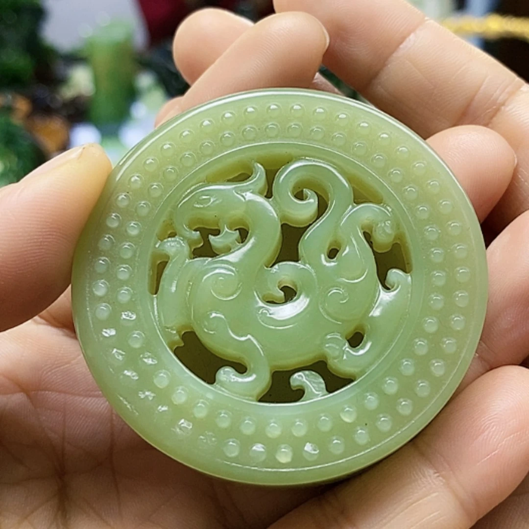 【闪购商品】和田玉挂件未镶嵌吉**爹