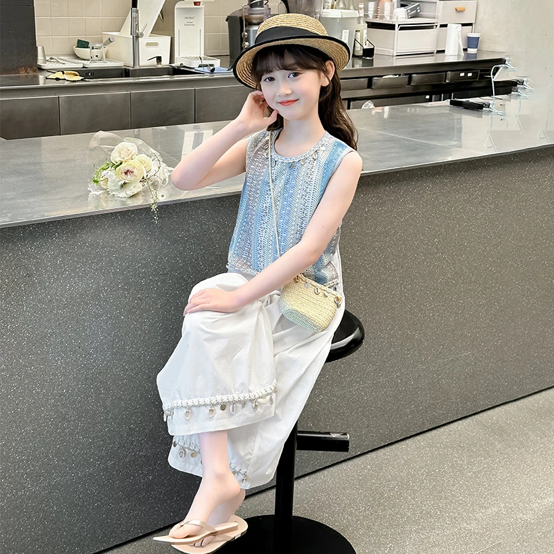 女童夏装2025新款套装儿童时髦洋气超好看两件套夏季女孩波西米亚