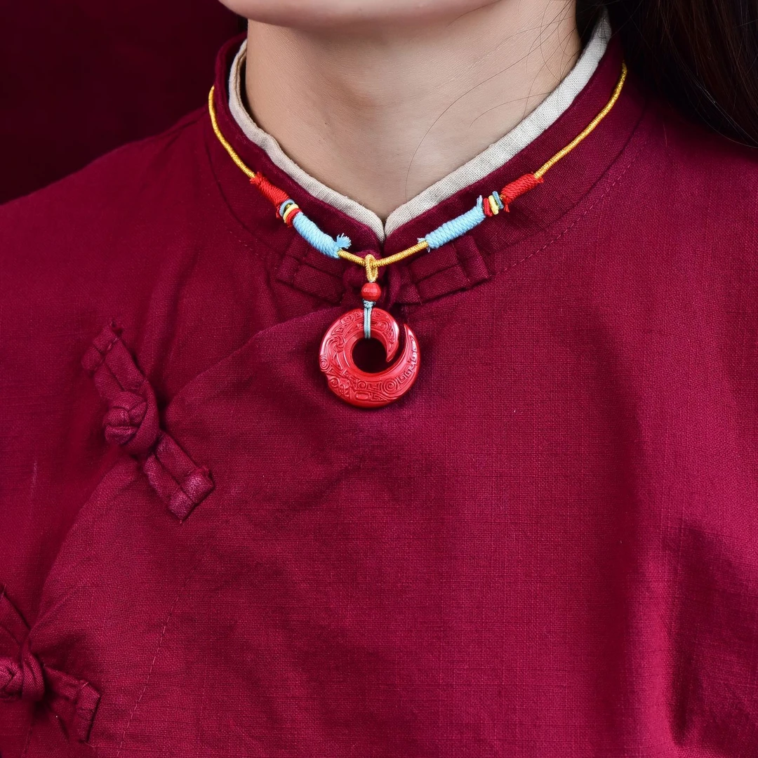 天然辰砂至作朱砂时来运转吊坠帝王砂正品高档高含量挂件男女款