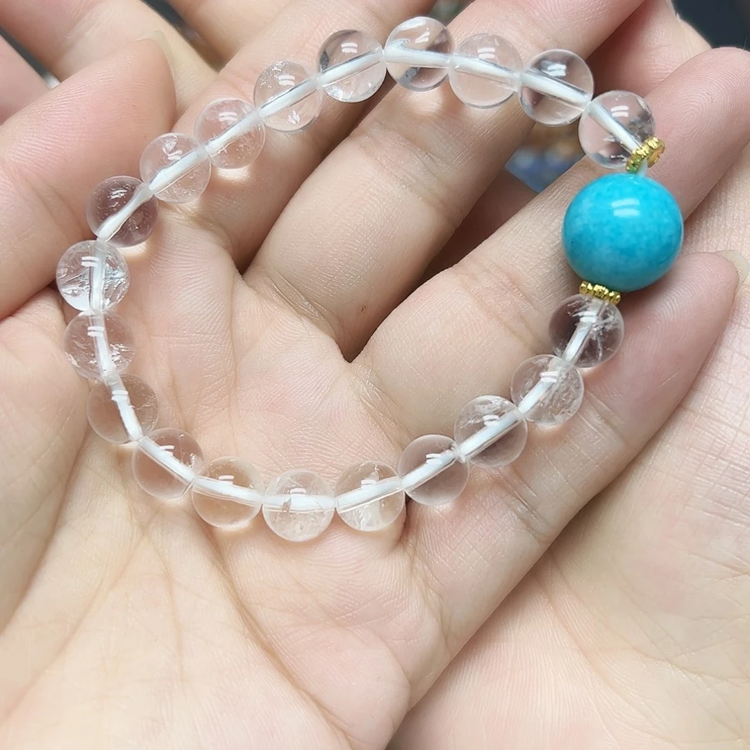 未镶嵌手链水晶白水晶天河石2号