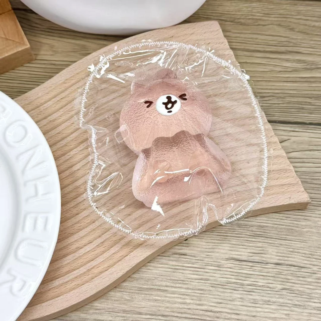 【粉色果冻卡娜晴天娃娃】纯手工食品级硅胶捏捏乐解压玩具