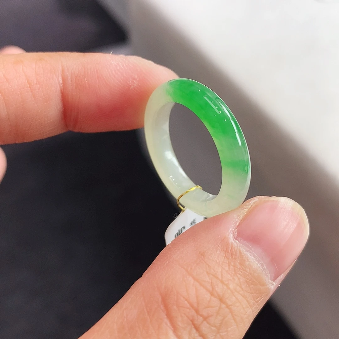 翡翠未镶嵌戒指16-17号