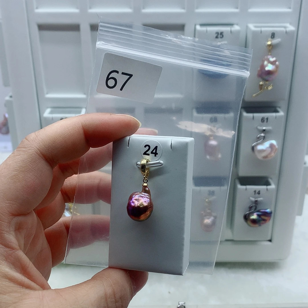 吊坠(不含链)淡水珍珠合金