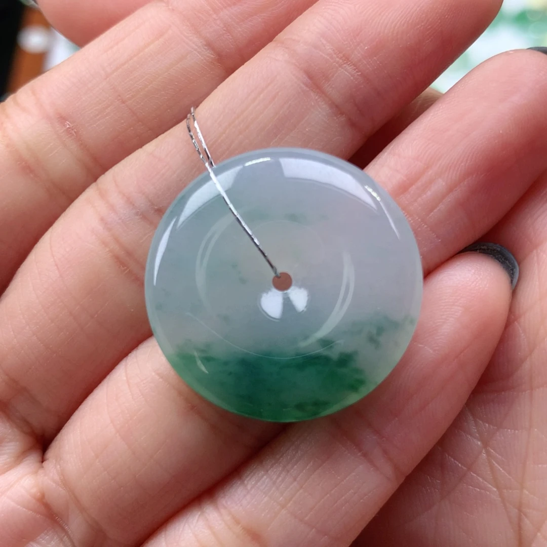 翡翠吊坠(不含链)未镶嵌平安扣