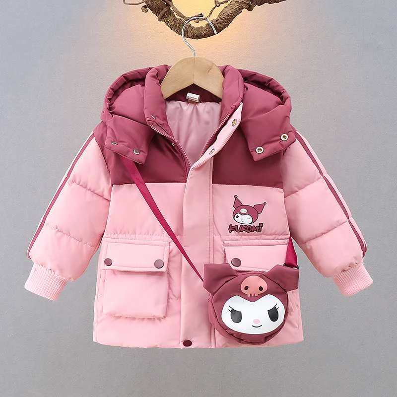 女童白鸭绒羽绒服2025新款冬装儿童加厚洋气女宝宝库洛