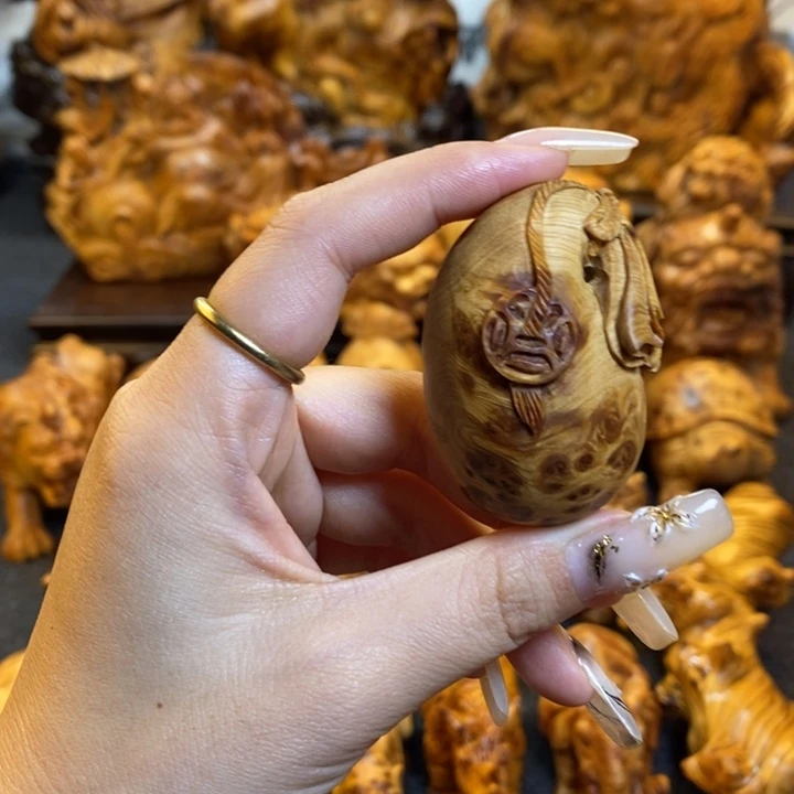 柏木钱袋子手把件手把件