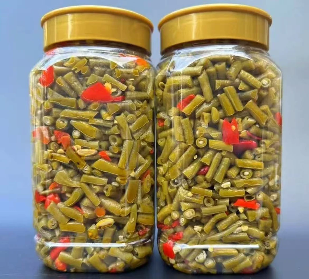 农家腌制泡刀豆泡豇豆  农家菜籽油炒制 美味可口